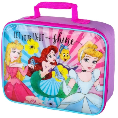 Disney Princess Let Your Light Shine Digital Holographic Lunch Box Bag Tote 