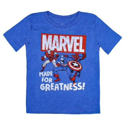 Marvel Toddler Boys' Made For Greatness Superhero Collectible T-Shirt 