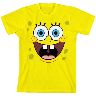 SpongeBob SquarePants Boys' SpongeBob Happy Big Face Graphic T-Shirt 