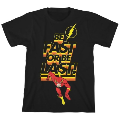DC Comics The Flash Boys' Be Fast Or Be Last Youth Kids Superhero T-Shirt 