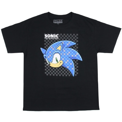 Sonic The Hedgehog Boys' Supersonic Speedster Checked Character T-Shirt 