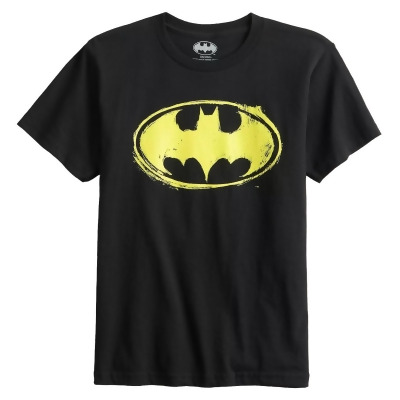 Batman Boys' Shirt Scratch Art Bat Logo Symbol Kids Youth T-Shirt Tee 