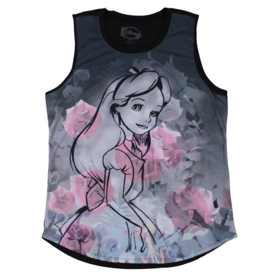 Disney Alice In Wonderland Floral Girls Muscle Top (Large) 