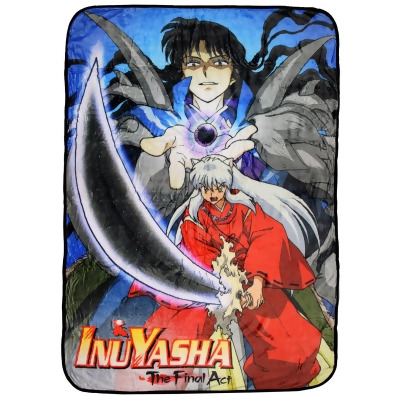 Inuyasha The Final Act Anime InuYasha and Naraku Plush Throw Blanket 45
