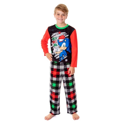 Sonic the Hedgehog Boys' Christmas This Is How I Roll Pajama Set 