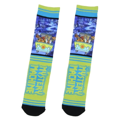 Scooby-Doo Mens' The Mystery Machine Sublimated Crew Socks 