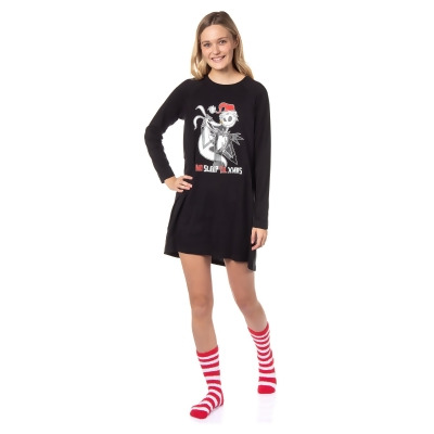 The Nightmare Before Christmas Women's Jack Skellington Sleep Shirt w/ Socks 
