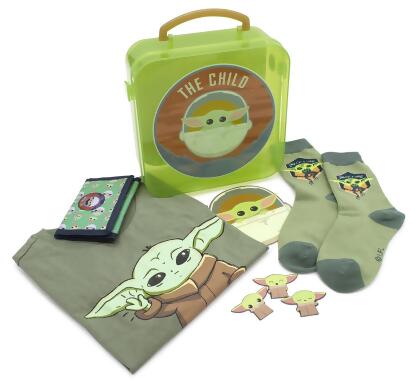 Star Wars The Child Baby Yoda Kids' 5 Piece Gift Set Shirt, Socks, Sticker 14/16 