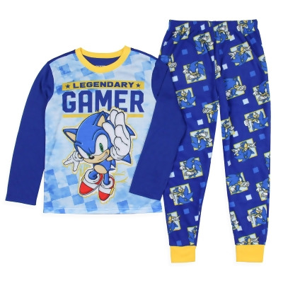 Sonic The Hedgehog Pajamas Boys Legendary Gamer Two Piece Kids Pajama Set 