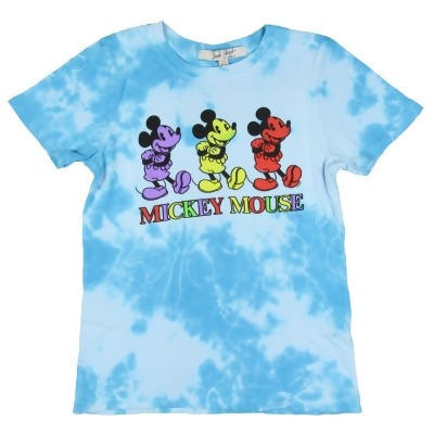 Mickey Mouse Boys' Multi-Color Folded Arms Tie-Dye Youth Graphic T-Shirt 