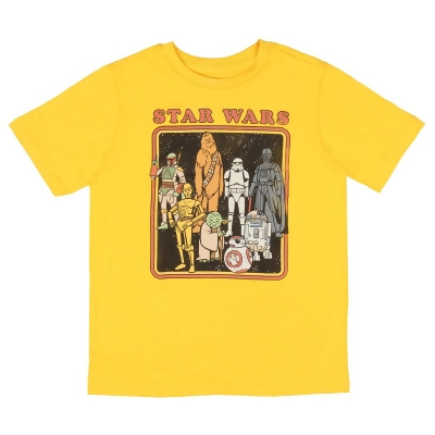 Star Wars Boys' Retro Character Box Kids Short Sleeve T-Shirt Tee 