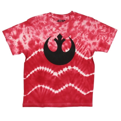 Star Wars Boys Rebel Alliance Symbol Tie Dye Red White Black T-Shirt 