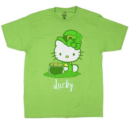 Buy Hello Kitty Green Graphic Print T-shirt for Women