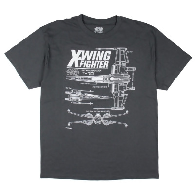 Star Wars Men's X-Wing Fighter T-70 Statistics T-Shirt 