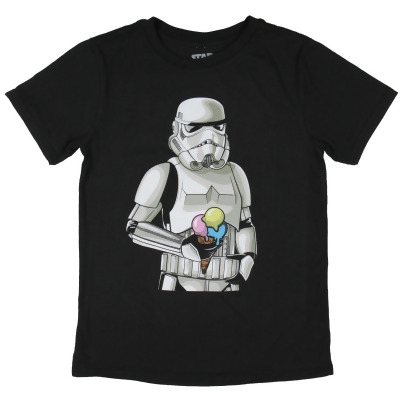 Star Wars Boys' Stormtrooper Soldier Ice Cream Cone Graphic Print T-Shirt 