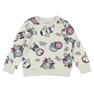 Marvel Toddler Boys' Chibi I am an Avenger Sweatshirt Sweater Pullover 