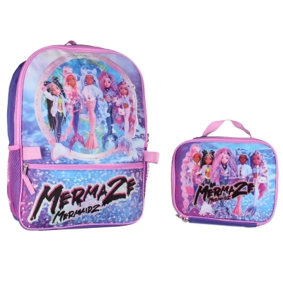 Mermaze Mermaidz Mermazing Travel Backpack With Detachable Lunch Box 2 Piece Set 
