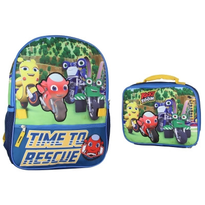 Ricky Zoom Backpack Set With Lunch Box | Great For Carrying Toys Food and Drinks 