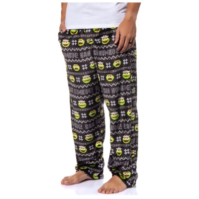 Sesame Street Men's Oscar The Grouch Bah Humbug Super Minky Pajama Pants 