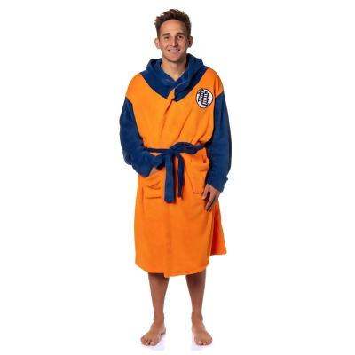 Dragon Ball Z Goku Adult Fleece Hooded Bathrobe for Men And Women Costume Robes 
