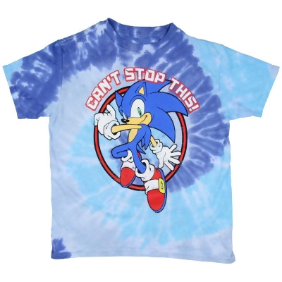 Sonic The Hedgehog Boy's Tie-Dye Sonic Can't Stop This! Supersonic T-shirt 