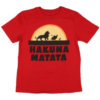 Disney The Lion King T Shirt Boys Hakuna Matata Trio Sunrise Silhouette T-Shirt 