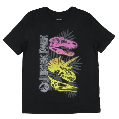 Jurassic Park Boy's Dino Skull Fossils Graphic Print Kids T-Shirt 