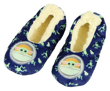Star Wars Grogu Baby Yoda Slippers Frog Character Slipper Socks No-Slip Sole 