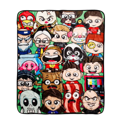 FGTeeV Cartoon Character Group Throw Blanket 50