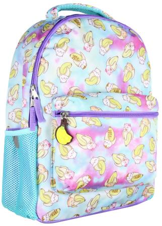 Bananya Anime Cartoon Tabby Bananyako Galaxy Toss Print Backpack 