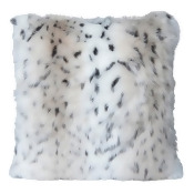 Snow Leopard Faux Fur Cushion Snow Leopard Faux Fur Cushion