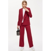 Womens Slouch Suit Blazer - Burgundy, Burgundy Womens Slouch Suit Blazer - Burgundy, Burgundy