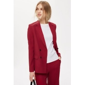 Womens Slouch Suit Trousers - Burgundy, Burgundy Womens Slouch Suit Trousers - Burgundy, Burgundy