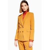 Womens Petite Suit Jacket - Mustard, Mustard Womens Petite Suit Jacket - Mustard, Mustard