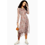Womens Paisley Embroidered Midi Dress - Ivory, Ivory Womens Paisley Embroidered Midi Dress - Ivory, Ivory