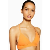 Womens **Yellow Triangle Tie Back Bikini Top By Calvin Klein - Marigold, Marigold Womens **Yellow Triangle Tie Back Bikini Top By Calvin Klein - Marigold, Marigold