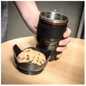 Camera Lens Mug with Twist-Off Lid Camera Lens Mug with Twist-Off Lid