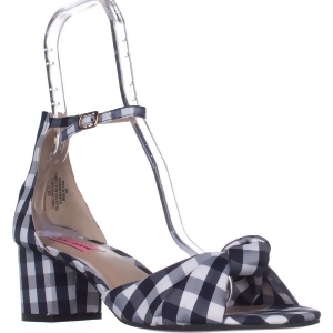 Womens Betsey Johnson Ivee Ankle Strap Sandals Blue Gingham - 6 US