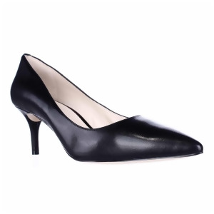 Womens Nine West Margot Pointed-Toe Classic Pumps Black Leather - 10 US