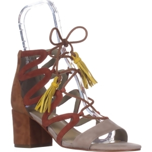 Womens Marc Fisher Rayz Lace Up Sandals Taupe Suede - 6.5 US