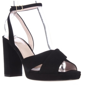 Womens Kate Spade Honey Ankle Strap Square Toe Dress Sandals Black - 9 US