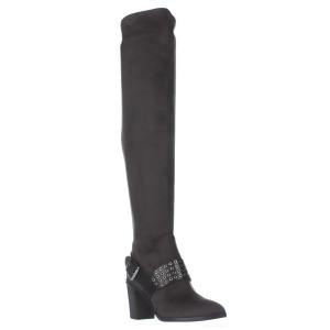 Womens Michael Micheal Kors Brody Washer Studded Over The Knee Boots Charcoal - 5.5 US / 35.5 EU
