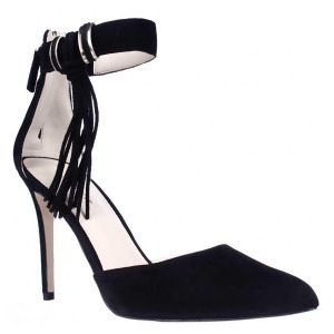 Womens Nine West Everafter Side Tassel D'Orsay Ankle Strap Dress Pumps Black - 10 US