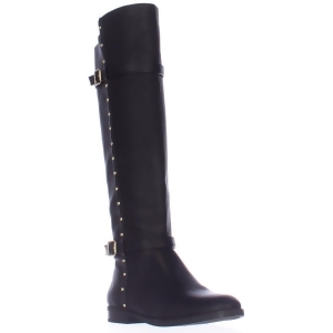 Womens I35 Ameliee Side Studded Knee High Boots Black - 5.5 US