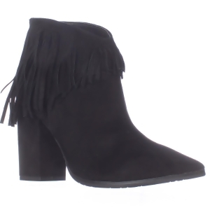 Womens Kenneth Cole Reaction Pull Ashore Fringe Ankle Booties Black - 10 US / 41 EU