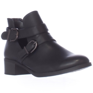 Womens Easy Street Badge Low Cut Ankle Boots Black Burnish - 8 US