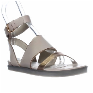 Womens Pour La Victoire Sabina Ankle Strap Flat Sandals Cream/gold - 8.5 US