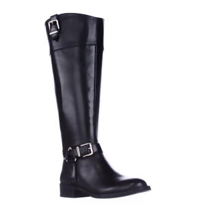 Womens I35 Fedee Harness Strap Wide Calf Riding Boots Black - 5 US