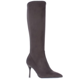 Womens Nine West Calla Knee-High Heeled Fashion Dress Boots Dark Grey - 11 US