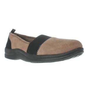 Womens Easy Street Lovey Stretch Comfort Flats Taupe/Black - 6 US